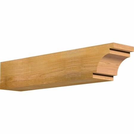 Ekena Millwork Mediterranean Rough Sawn Rafter Tail, Western Red Cedar, 6"W x 6"H x 32"L RFT06X06X32MED00RWR